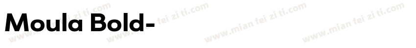 Moula Bold字体转换